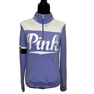 PINK Victoria’s Secret 1/4 Zip Sweatshirt Size XS